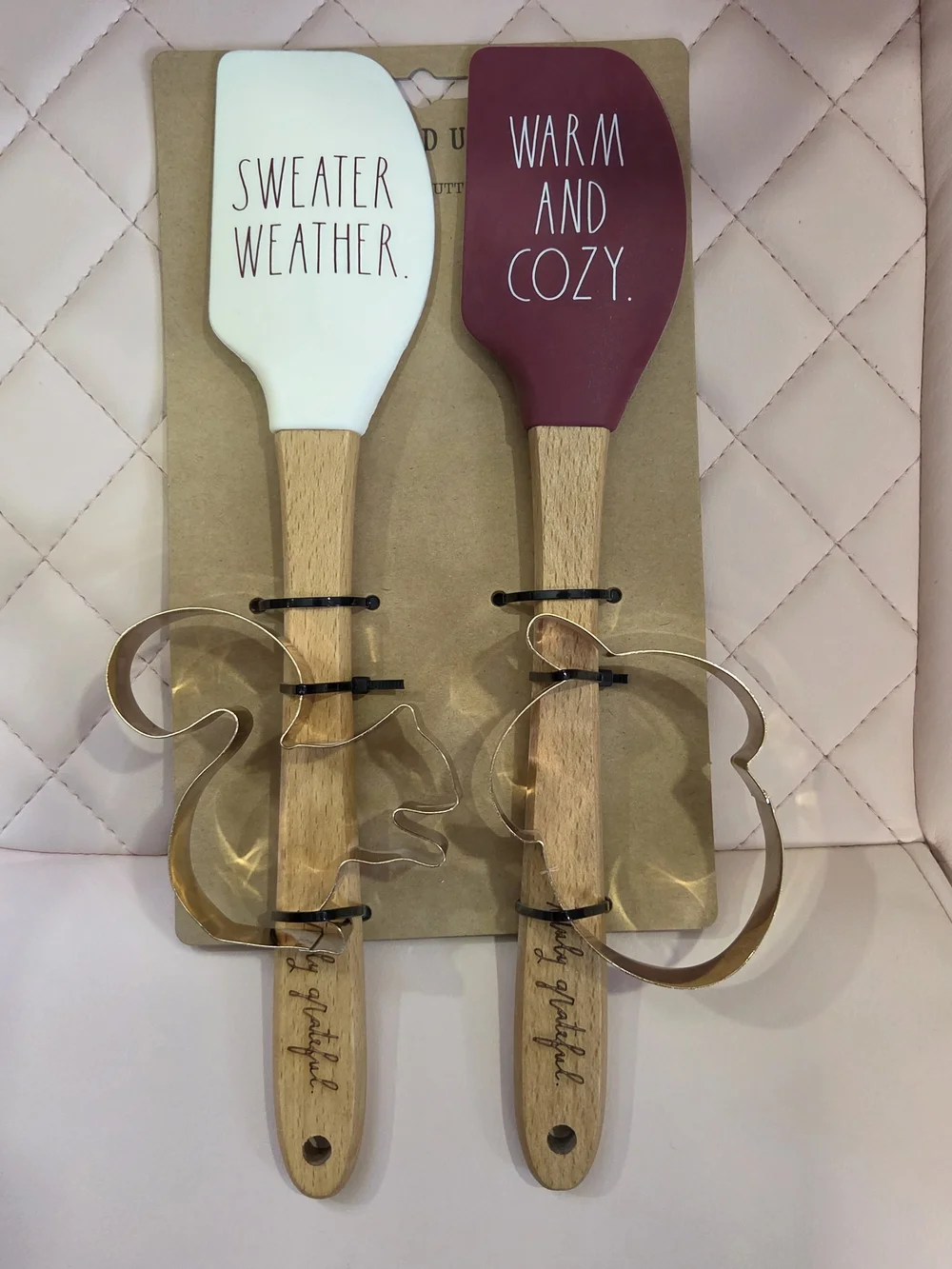 Sweater Weather & Warm and Cozy Silicone Spatula Set Rae Dunn Fall Baking